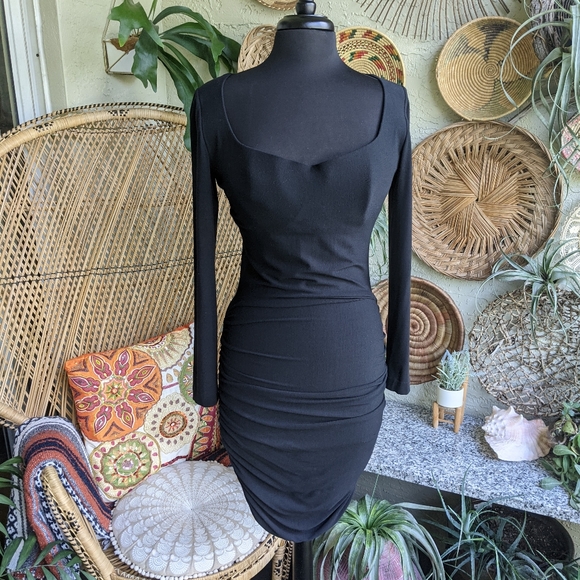 Vintage La Perla Ritmo Bodycon Dress Italian Black
